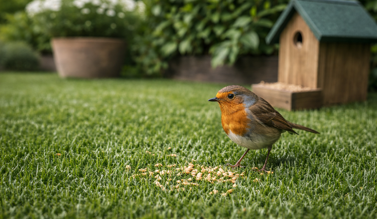 Kunstgras voor vogels