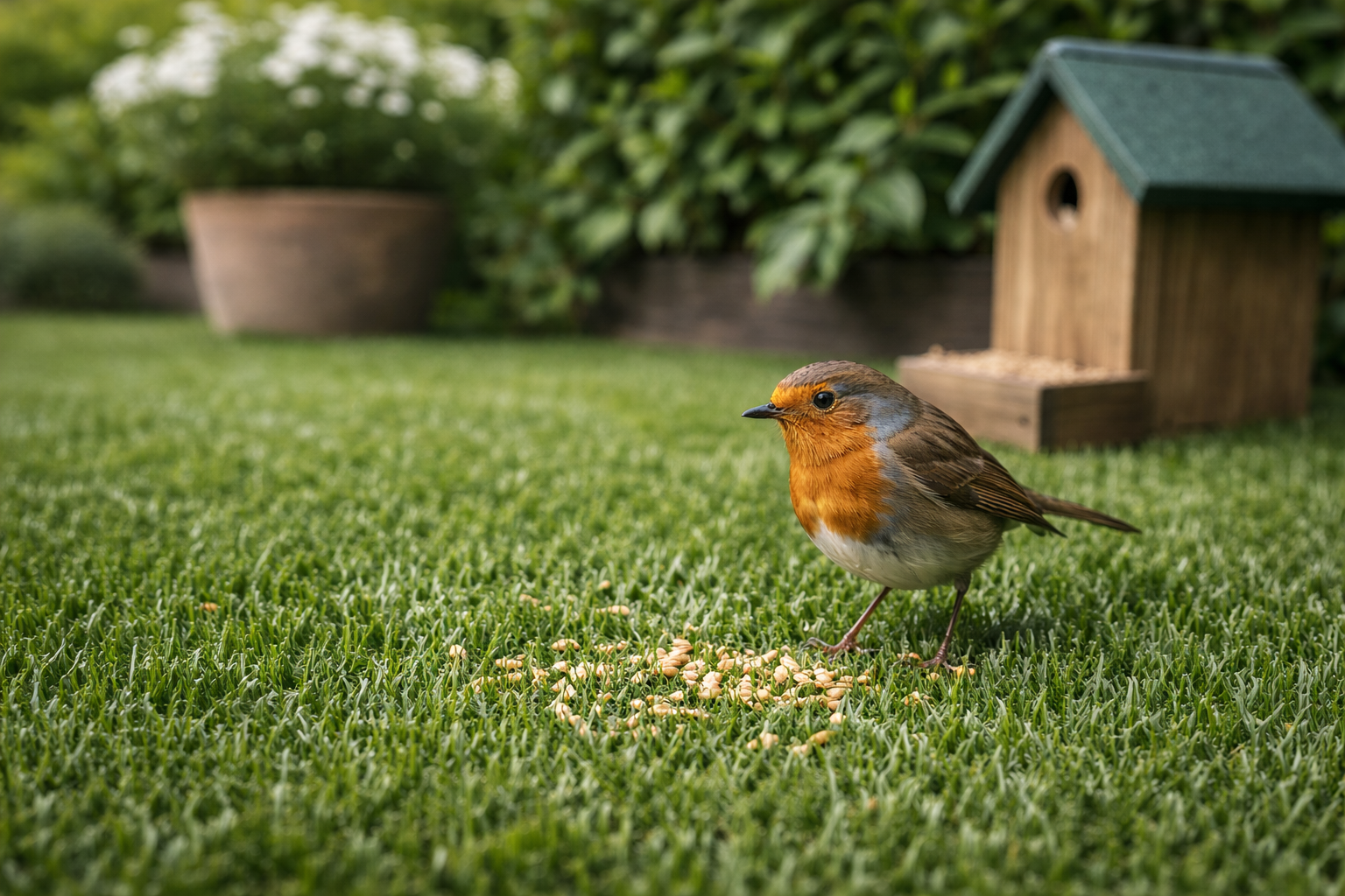 Kunstgras voor vogels