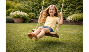 Kunstgras met kinderen