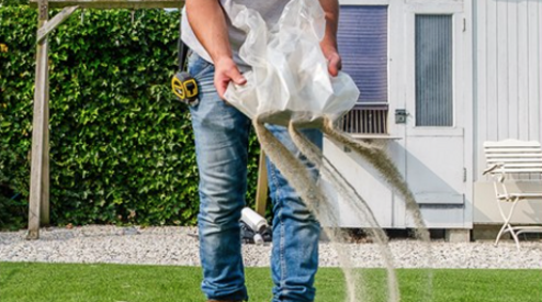 Kwartszand en kunstgras