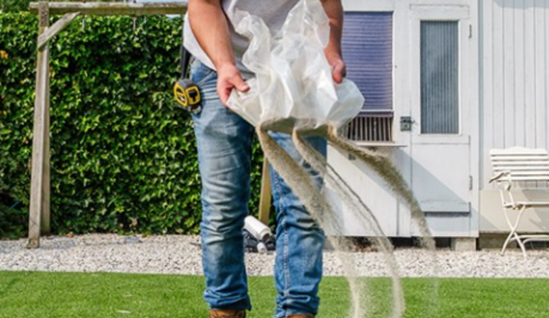 Kwartszand en kunstgras