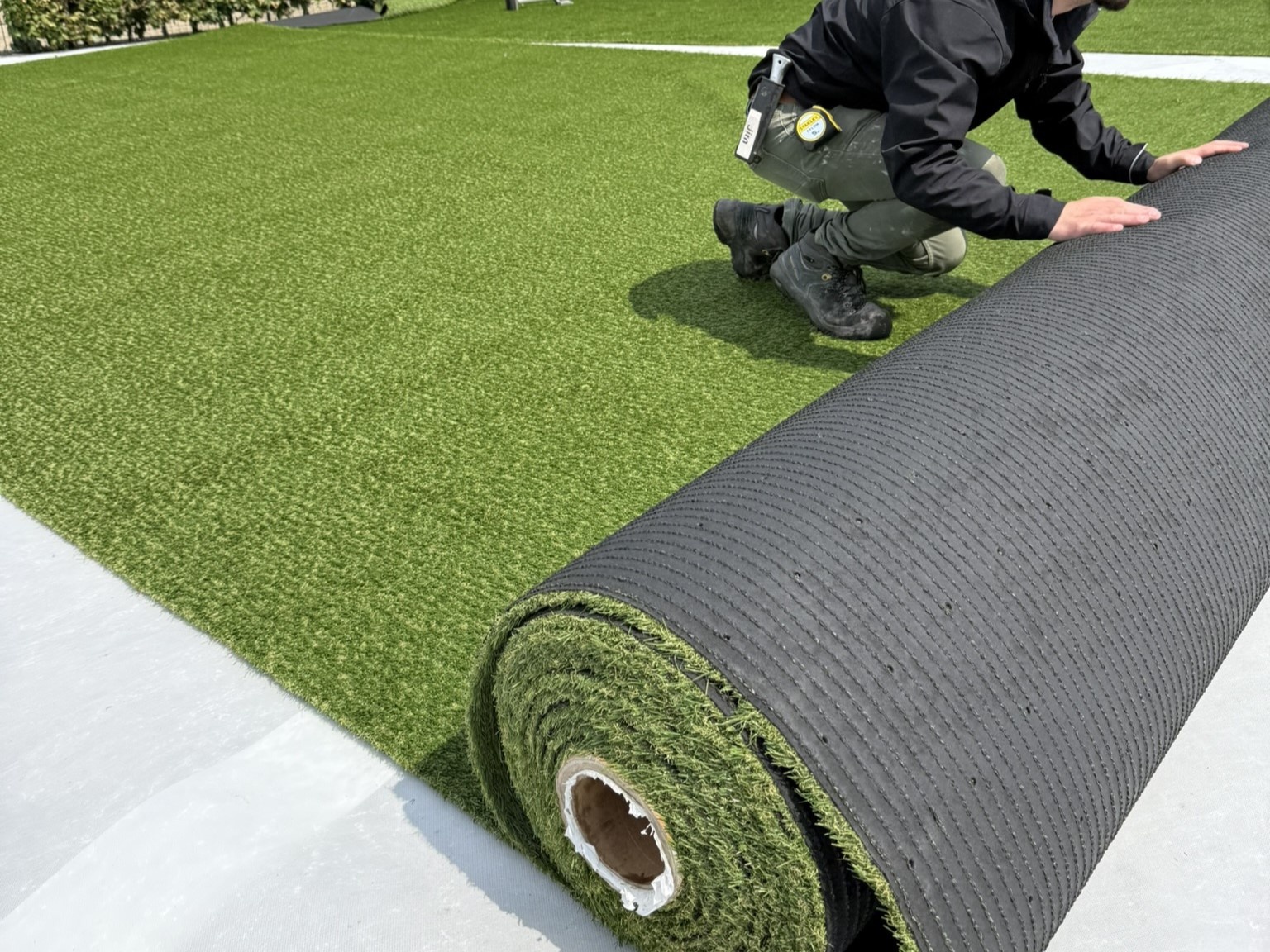 Stabilisatiedoek plaatsen