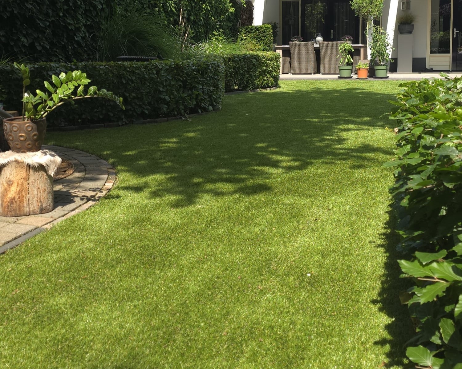 Kunstgras tuin