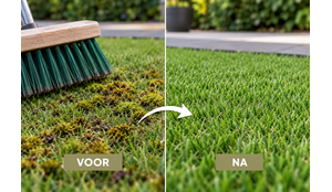 Mos in kunstgras verwijderen: zo pak je het aan