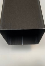 Zinken regenpijp ZWART  vierkant 100x100 mm - 2 mtr  ( ANTHRA-ZINC® )