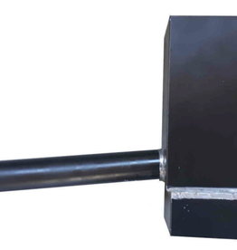 regentonvuller zink vierkant 100x100 mm met buis zwart - ( ANTHRA-ZINC® )