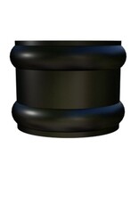 zinken overschuifwrong vierkant zwart 100x100 mm ( ANTHRA-ZINC® )