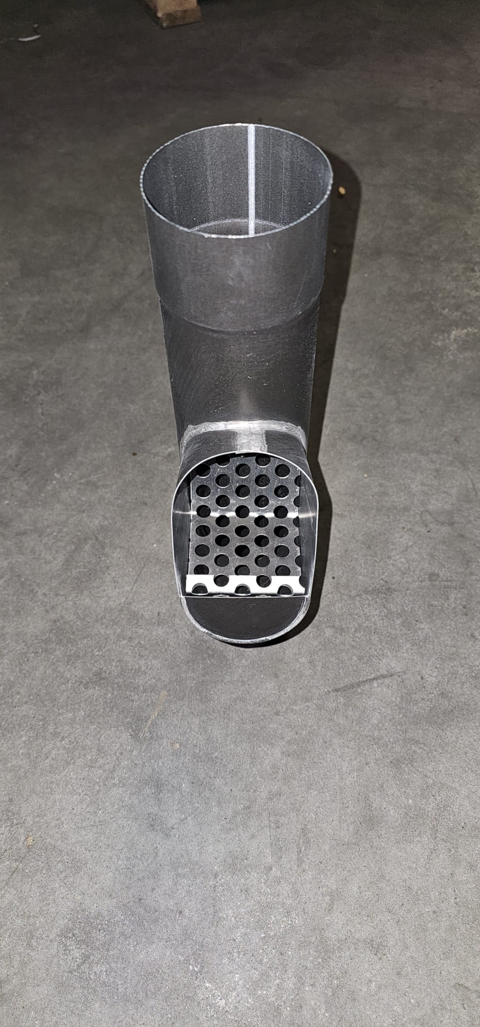 zinken bladafscheider 100 mm zwart  -  ( ANTHRA-ZINC® )