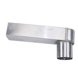 Feyts zinken stadsuitloop 60 x 100 mm uitloop 80 mm