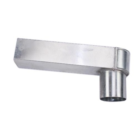 Feyts Zinken stadsuitloop 60 x 100 mm uitloop 80 mm lengte 300 mm