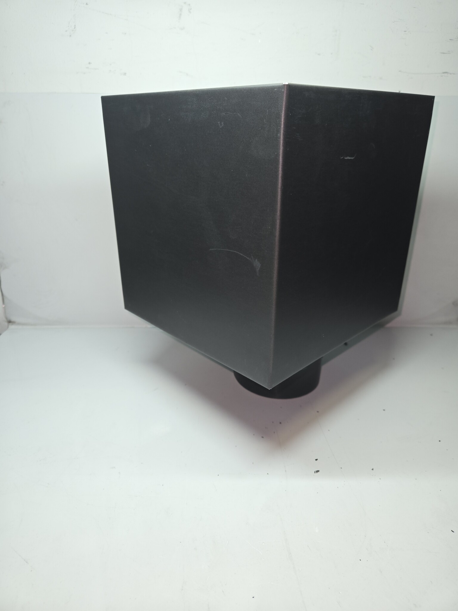 zinken vergaarbak kubus 100 mm zwart -  ( ANTHRA-ZINC® )