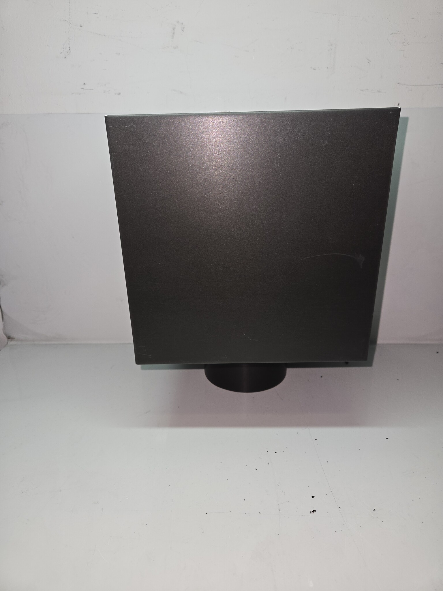 zinken vergaarbak kubus 100 mm zwart -  ( ANTHRA-ZINC® )