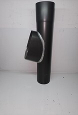 zinken bladafscheider 100 mm zwart  -  ( ANTHRA-ZINC® )