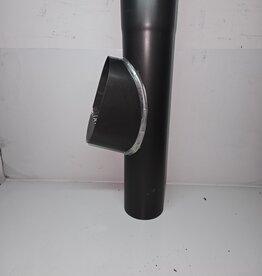 zinken bladafscheider 100 mm zwart  -  ( ANTHRA-ZINC® )