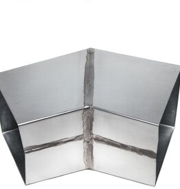 Feyts zinken bocht vierkant 80x80 mm - 45°