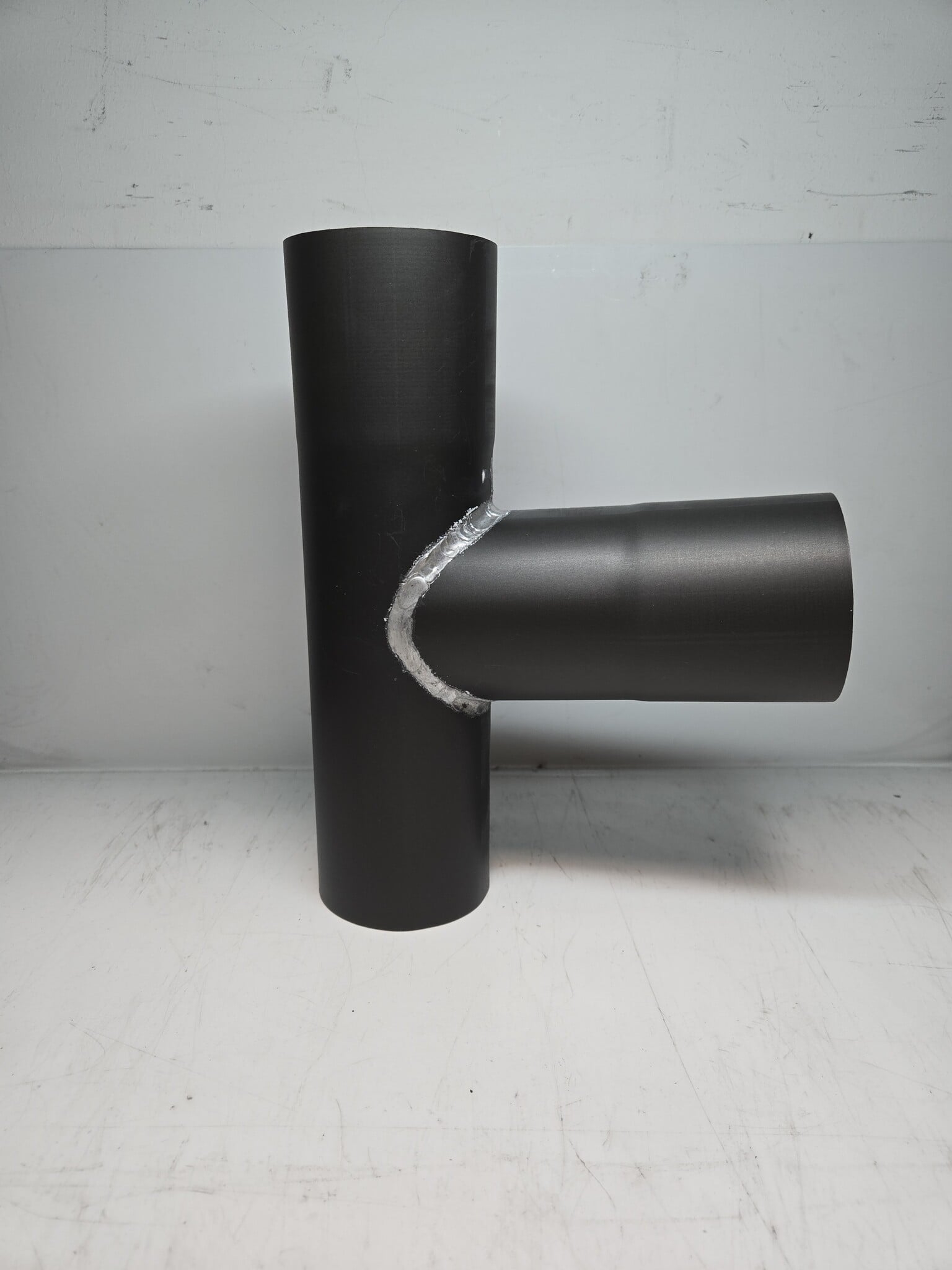 Feyts Zinken t-stuk ZWART 80 mm - 90°  ( ANTHRA-ZINC® )
