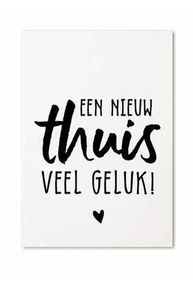 Cadeaukaartje Een nieuw thuis