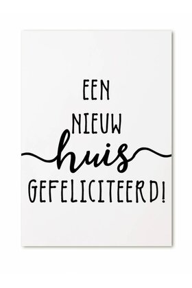 Cadeaukaartje Een nieuw huis