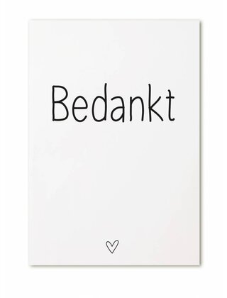 Kaart Bedankt