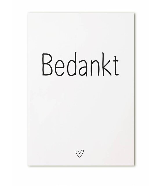 Kaart Bedankt