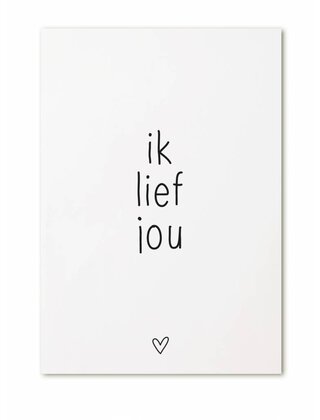 Kaart Ik lief jou