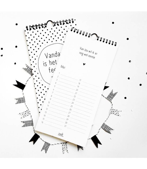 Verjaardagskalender met quotes