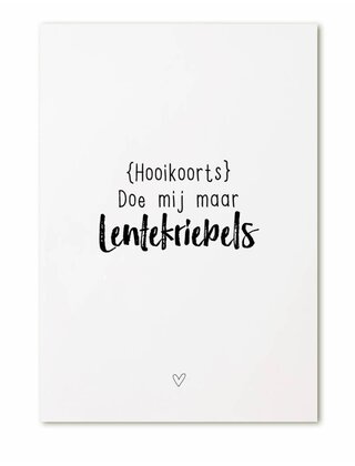 Kaart Hooikoort - doe mij maar lentekriebels