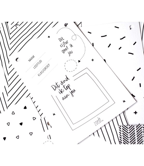 Slinger bedankt juf of meester met 25 invulkaarten