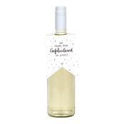 Fleshanger met tekst Een nieuwe baan, gefeliciteerd en proost