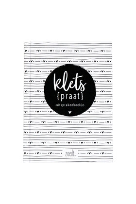 Kletspraat invulboekje