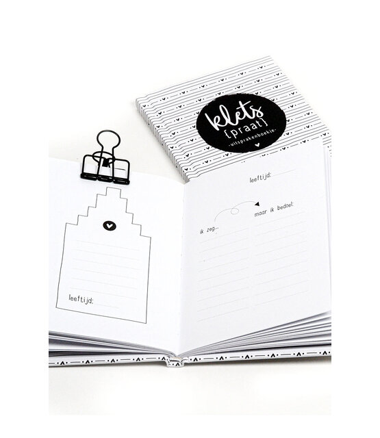 Kletspraat invulboekje met uitspraken van kids