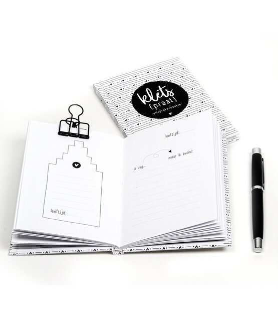 Kletspraat invulboekje met uitspraken van kids