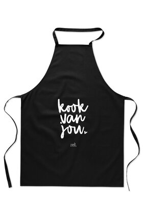 Schort met tekst 'Kook van jou'