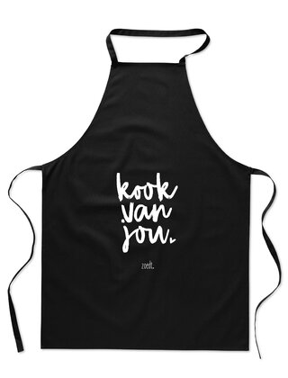 Schort met tekst 'Kook van jou'