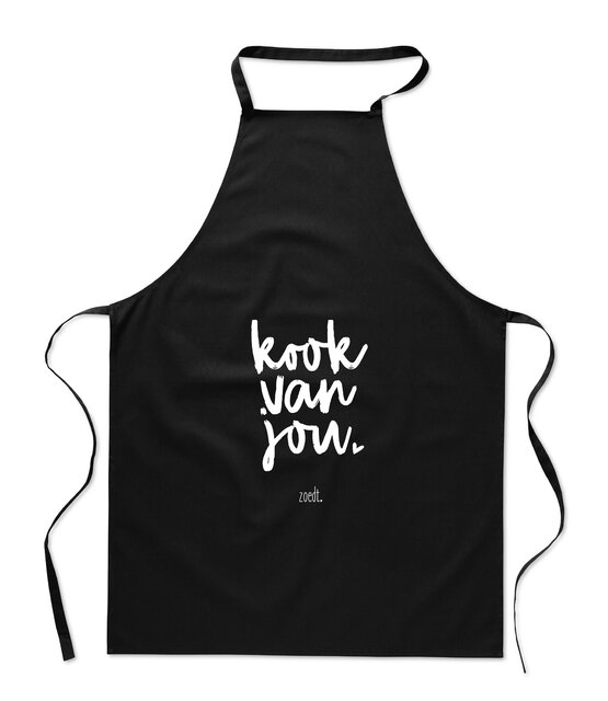 Schort met tekst 'Kook van jou'
