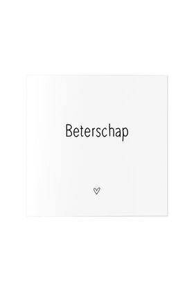 Wenskaart met tekst Beterschap