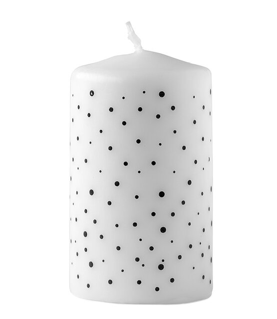 Kaars met dots patroon Kaars met dots patroon