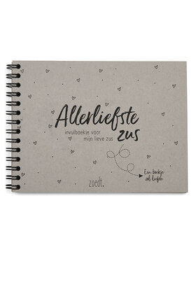 Invulboekje voor de allerliefste zus