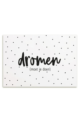 Kaart Dromen moet je doen