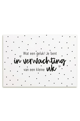 Kaart Wat een geluk, je bent in verwachting