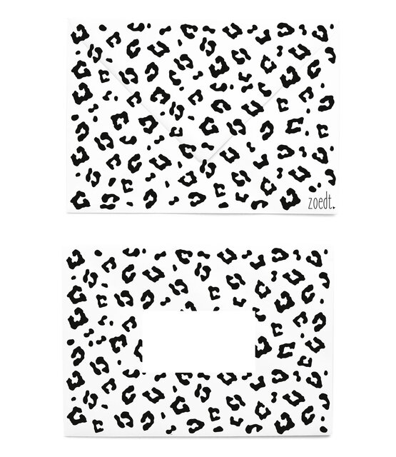 Envelop met panter patroon