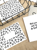 Envelop met panter patroon