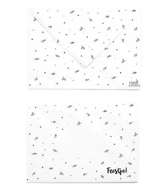 Bedrukte envelop feestje met patroon