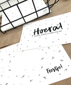 Bedrukte envelop feestje met patroon