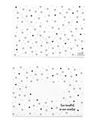 Bedrukte envelop hartjes patroon 'Een knuffel in een envelop'