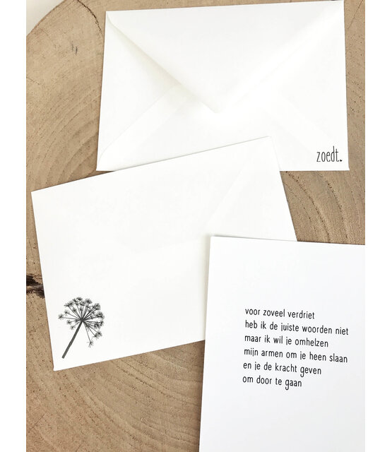 Bedrukte envelop met berenklauw