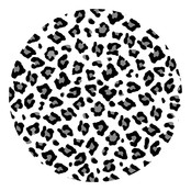 Muurcirkel panterpatroon - voor binnen Muurcirkel panterpatroon - voor binnen