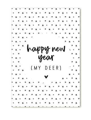 Cadeaukaartje Happy new year