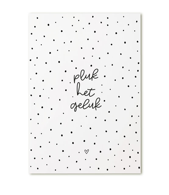 Kaartje met tekst Pluk het geluk