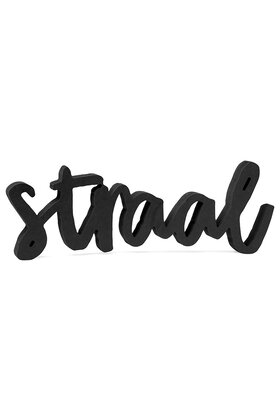 STRAAL van  zwart hout